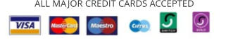 ALL MAJOR CREDIT CARDS ACCEPTED